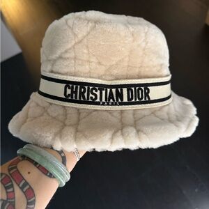 Christian Dior Cream Bucket Hat